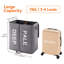 Bhargava Fabric Laundry Hamper with Handles-512304302-512304300