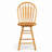 Azizi Swivel Solid Wood Counter Stool with Solid Wood Frame-1829209783