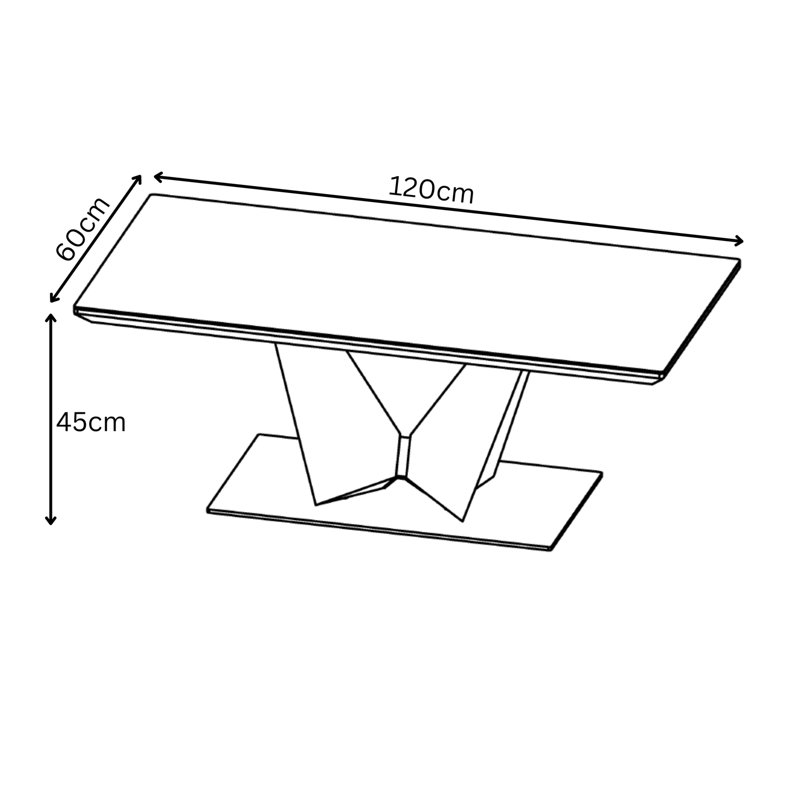 Cilurso Pedestal Coffee Table
