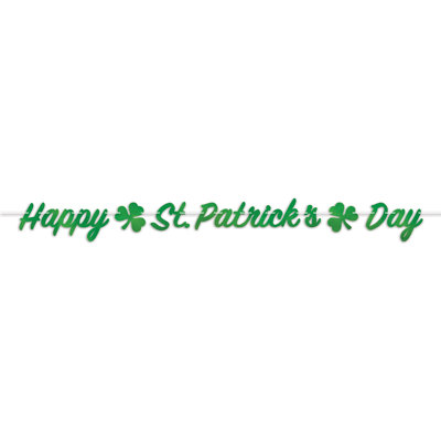 Foil Happy St Patrick's Day Streamer