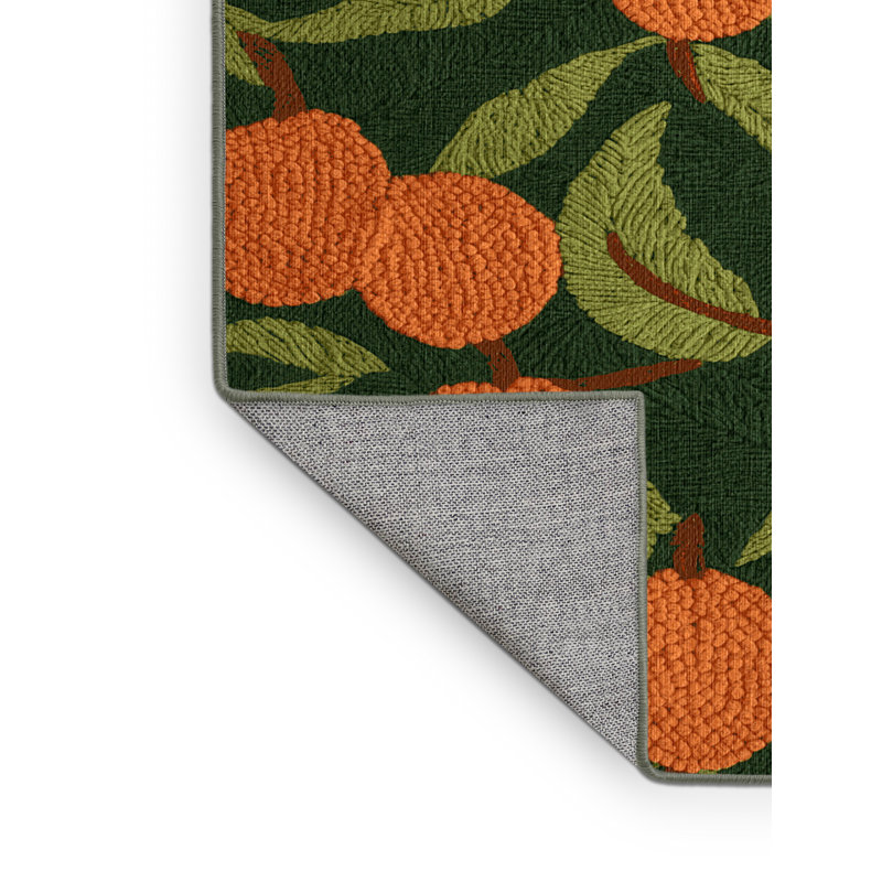  Tapis lavable avec fruits Naranjilla, Rond 8 pi