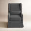 Easton Swivel Slipcovered Wingback Chair-1334056677