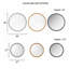 Miroir mural rond P 36 po-711761216-711761227