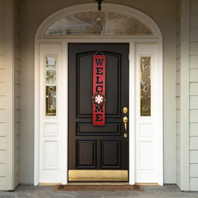 Kemaj 42" Winter Welcome Sign
