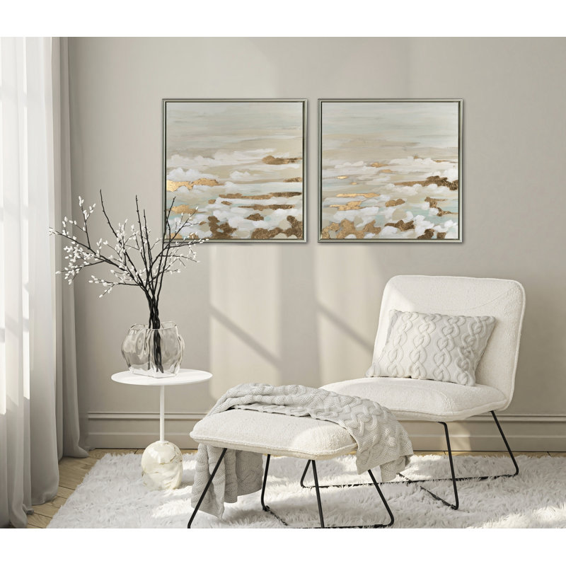 Art mural sur toile Gilded Surf I