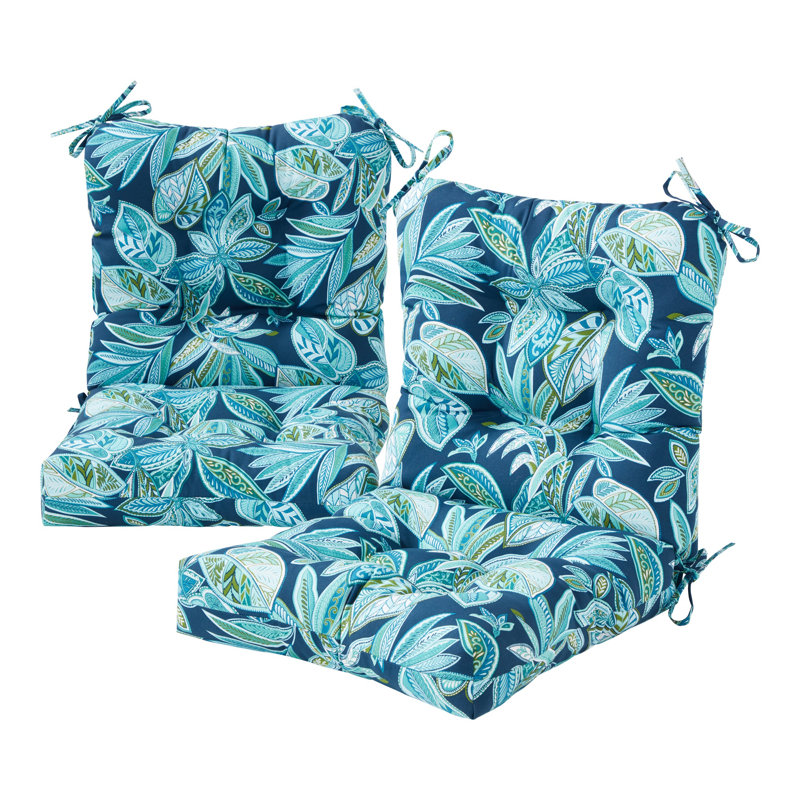 Coussin de chaise d'extérieur Lester, 2, H 21 po x l 21 po x P 21 po, Bois de crête botanique