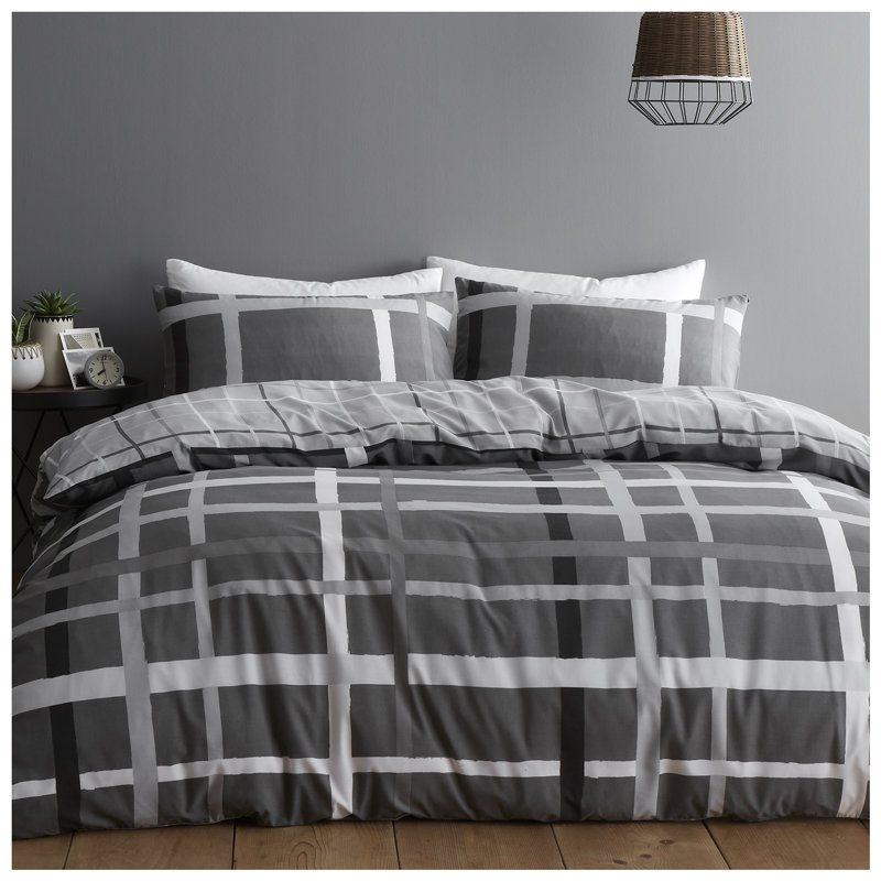 Duvet Set Happy Daze Stripe Grey, King