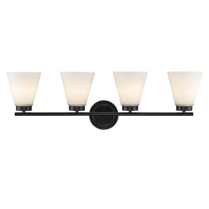 Fifer 4 - Light Dimmable Vanity Light, Matte Black