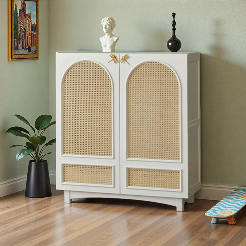 Armoire de rangement pour chaussures 12 paires Baltimore, Crème, crème