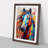 Horse Expressionism - Single Picture Frame Print on Wood