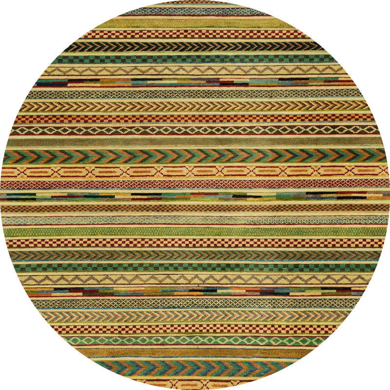 Abstract Indoor Rug, Round 4'
