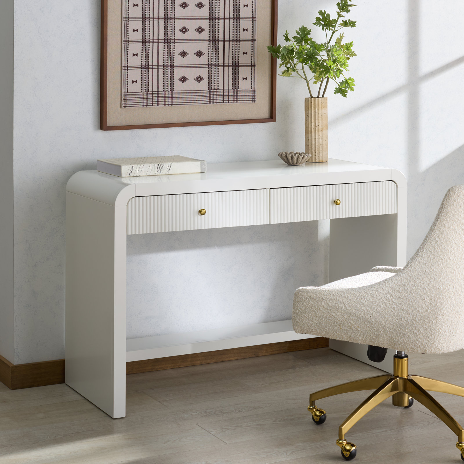 Liabella 48 " Writing Desk, White