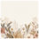Toile tendue à motif floral beige en plusieurs tailles