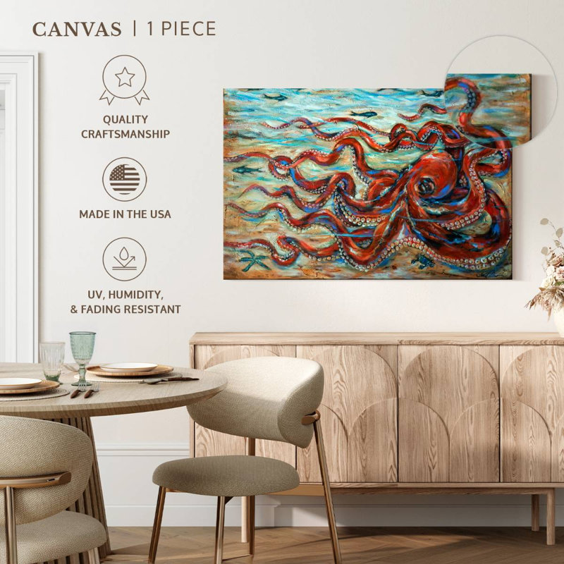 Octopus Crawl, 34" H x 51" W