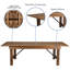 Ensemble de table de ferme pliante rustique Aylar avec chaises Ã  dossier croisÃ© et coussins-1863064629-1790253921
