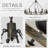37'' 12-light Modern Candelabra Chandelier Round Industrial Candle Pendant Lighting In Vintage Brushed Gold Over Black Finish For Living Room Dining Room