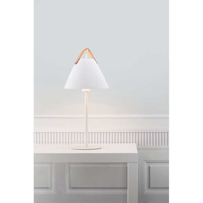  Strap Table Lamp, White