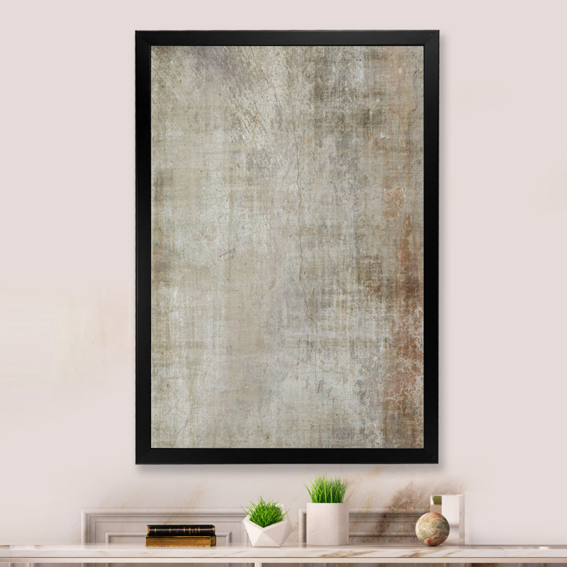 Art moderne gris et bleu II 2FDP47783, H 20 po x l 12 po x P 1 po, Cadre noir