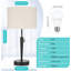 Lampe de table Kamuri en métal USB