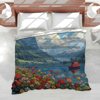 Lake View Nature Cotton Blend Comforter