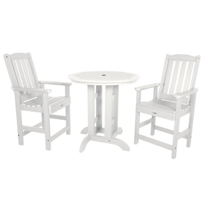 Arbnora Round 2 - Person 35.8" Long Dining Set