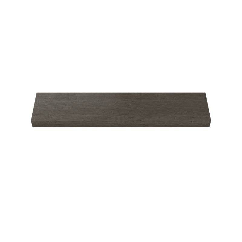 Rift White Oak Floating Shelf, Gray Wood
