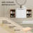 Resheka 47.83'' Single Bathroom Vanity with Ceramic Top