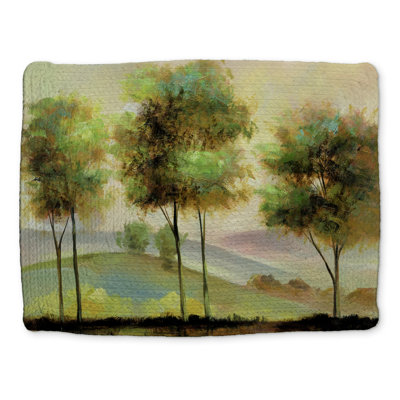 Contemporary Green Landscapes - Trees Near Lake Placemat