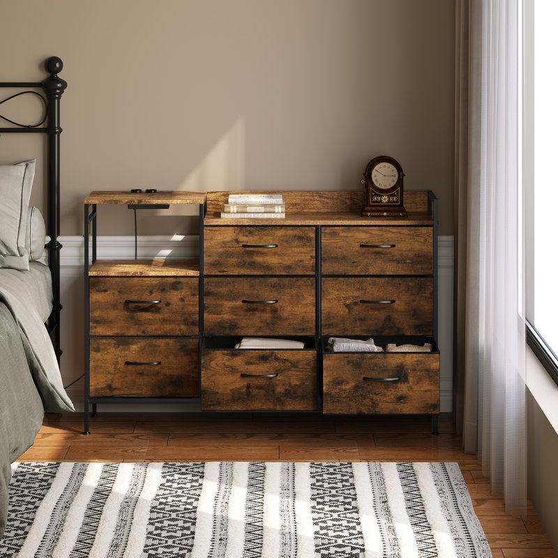 Storage Drawer Accent Chest, Vintage Brown