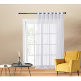 Barkhampstead Polyester Semi Sheer Curtain Single Panel