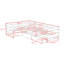 Lit plateforme simple avec trois tiroirs-1556960778
