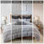 Édredon très grand / très grand en coton gris / noir avec taies décoratives l 20 po x L 36 po-118651919-118651921