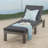 Puerta Kd Chaise Lounge With Handwoven Rattan, Water-Repellent Cushions, And Sturdy Iron Frame For All-Weather Comfort
