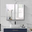 30x26 Inch Double Door Aluminum Medicine Cabinet with Soft-Closing Hinges & Invisible Handle