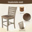 Ensemble de 2 chaises de salle à manger à hauteur de comptoir de style rustique moderne en bois massif