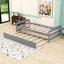 Lit plateforme simple avec lit gigogne simple, tête et pied de lit-872939747