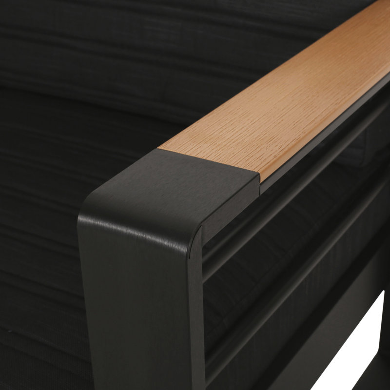 Aluminum Frame With Fabric - Horizontal Channel Tufting Back Cushions