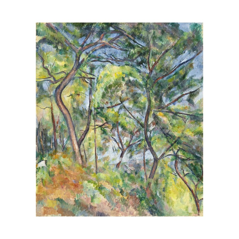 Sous-Bois, Paul Cézanne, estampe numérique, H 20 po x l 16 po