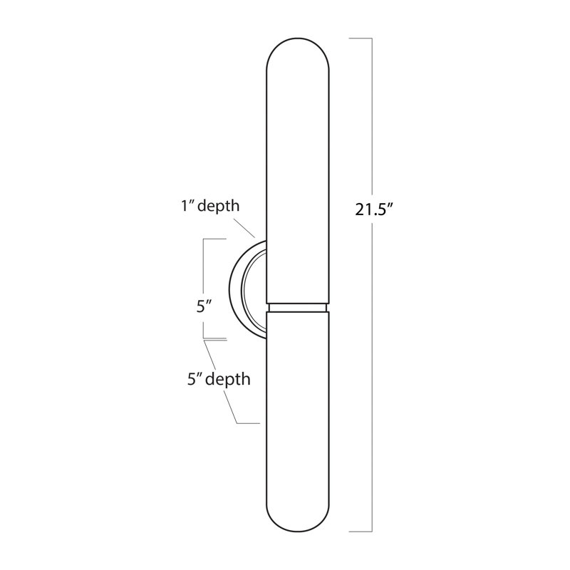 Salon 3 - Light Armed Sconce, Natural Brass
