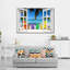 Window to Vibrant Beach - Impression sur toile tendue-181334195