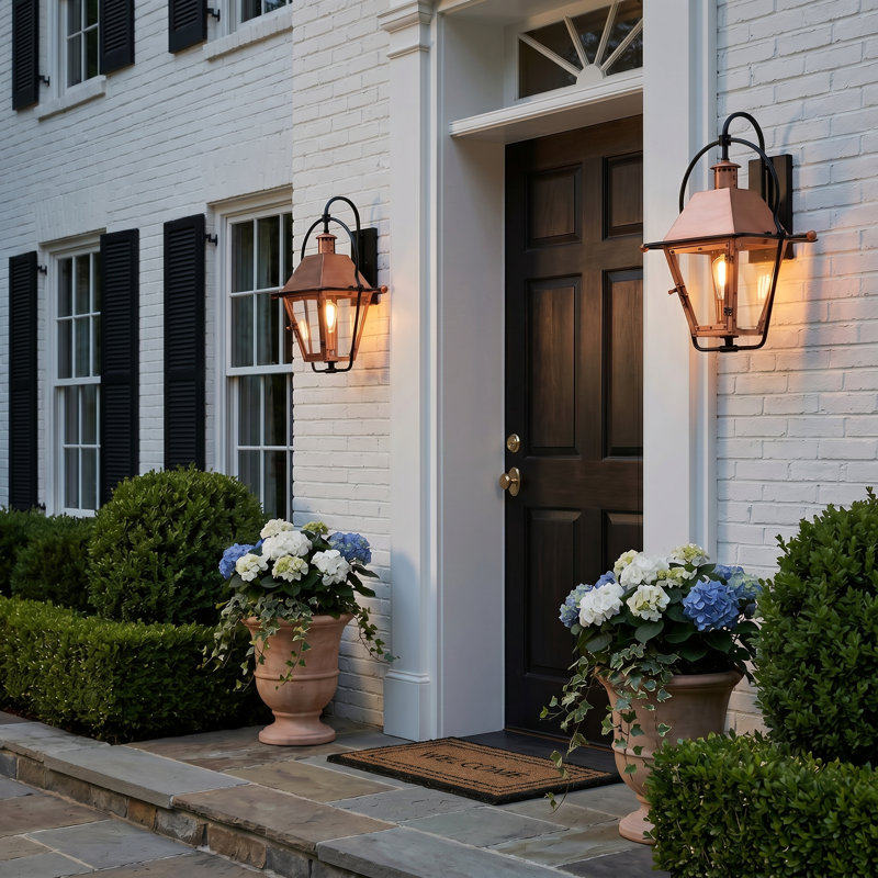 Rue De Royal Wall Light, Aged Copper