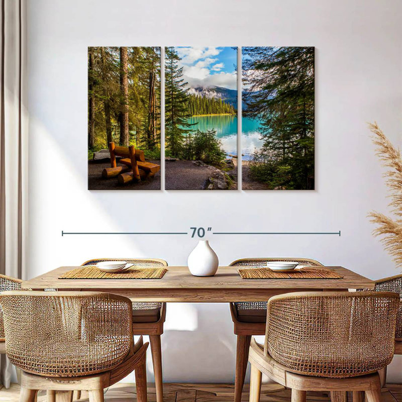 Paysage du lac Alvord Louise, H 36 po x l 57 po