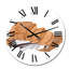 Composition de cuisine avec boissons chaudes à tarte à la citrouille - Horloge murale décontractée-340359481