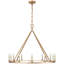 Chapman & Myers Darlana Medium Single Ring Chandelier-51177734-51203294
