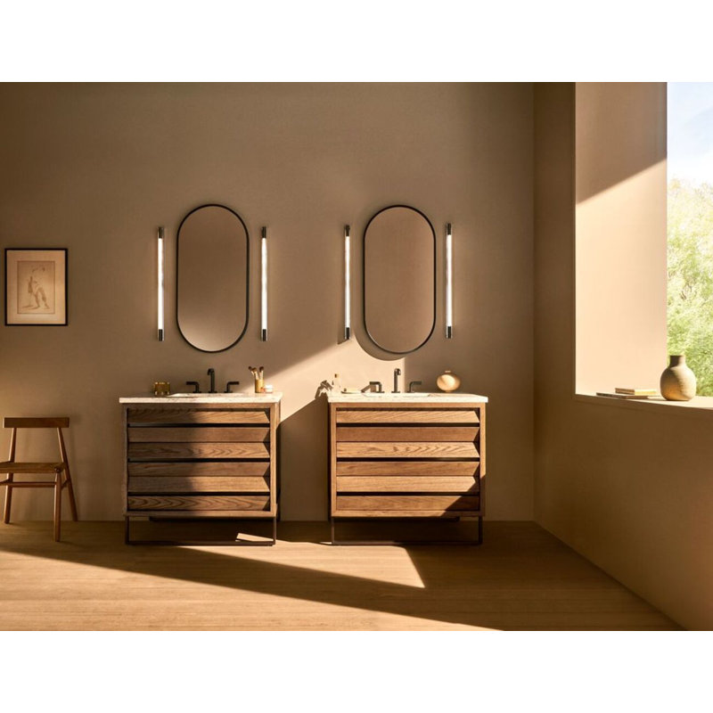 Pill Metal Mirror, Matte Black