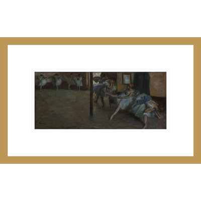The Ballet Rehearsal (La Salle de Danse) par Edgar Degas, impression giclée encadrée