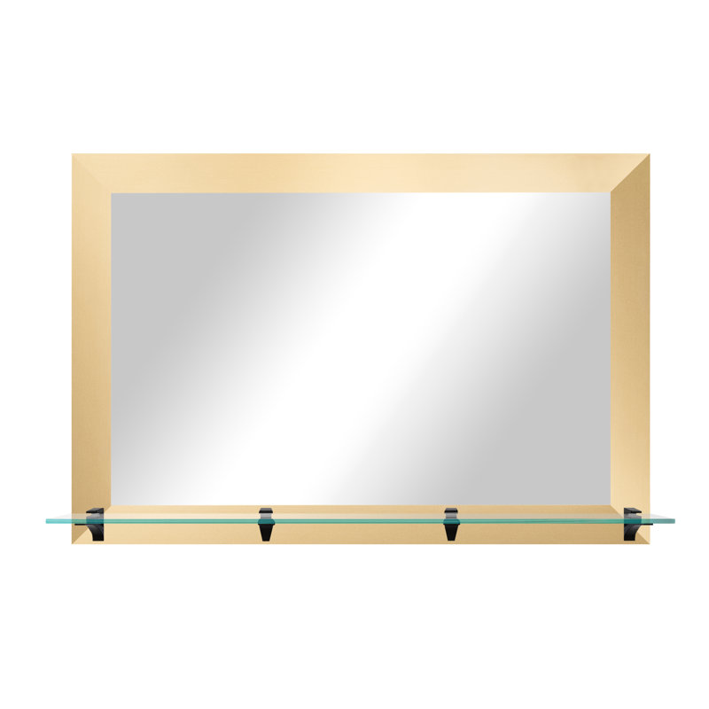 Miroir décoratif Takiah, Or français, 32,50 po x 36 po