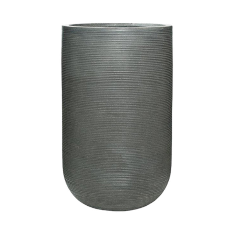 Hollis Pot Planter, Gray, 27.5" H x 16" W x 16" D
