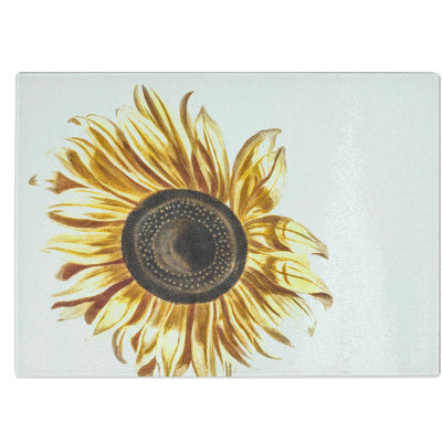 Tempered Glass a Sunflower Chopping Board