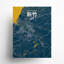 Hsinchu Taiwan|台灣 City Map - Unframed Print-2115807407